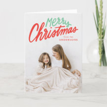 Farbenfrohe Weihnachten Rot und Grün 2 Foto