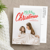 Farbenfrohe Weihnachten Rot und Grün 2 Foto