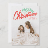 Farbenfrohe Weihnachten Rot und Grün Foto (Vorderseite)