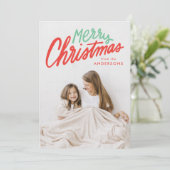 Farbenfrohe Weihnachten Rot und Grün Foto (Stehend Vorderseite)