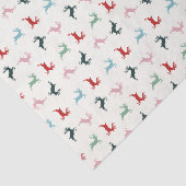 Farbenfrohe Weihnachten Seidenpapier (Ausschnitt)