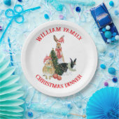 Farbenfrohe Weihnachten Text Niedlich Weihnachten  Pappteller (Party)