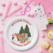 Farbenfrohe Weihnachten Text Niedlich Weihnachten Pappteller (Party)