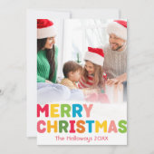 Farbenfrohe Weihnachten Volles Vertikales Foto (Vorderseite)