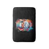 Farbenfrohe Weihnachts Beach Sommerliebhaber Badematte (Vorderseite Vertikal)