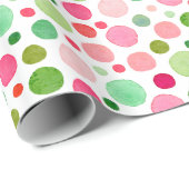 Farbenfrohe Weihnachts Confetti Dots Geschenkpapier (Rolleneckpunkt)