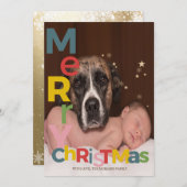 Farbenfrohe Weihnachts-Foto (Vorne/Hinten)