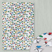 Farbenfrohe Weihnachts-Glühbirnen-Muster schwierig Puzzle