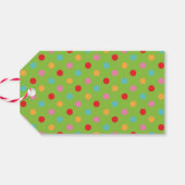 Farbenfrohe Weihnachts-Personalisierte Geschenktas Geschenkanhänger (Rückseite Horizontal)