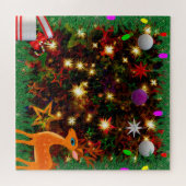Farbenfrohe Weihnachts- und Neujahrspuzzle Puzzle (Horizontal)