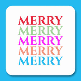 Farbenfrohe Weihnachts-Untersetzer Rechteckiger Pappuntersetzer