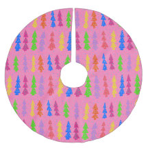 Farbenfrohe Weihnachtsbaum Pop Art Pink