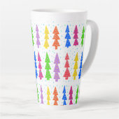 Farbenfrohe Weihnachtsbaum Pop Kunst, Kultur Milchtasse (Rechte Ecke)