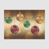 Farbenfrohe Weihnachtsbaumchen auf dem Gelben Boke Seidenpapier (Vorderseite)