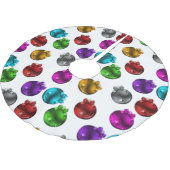 Farbenfrohe Weihnachtsbaumchen Polyester Weihnachtsbaumdecke (Schrägansicht)