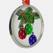 Farbenfrohe Weihnachtsbaumdekorationen Ornament Aus Metall (Rechts)