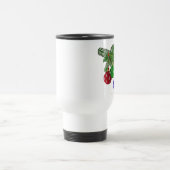 Farbenfrohe Weihnachtsbaumdekorationen Reisebecher (Mittel)