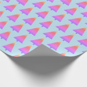 Farbenfrohe Weihnachtsbäume Geschenkpapier (Ecke)