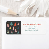 Farbenfrohe Weihnachtsbäume Name (Insitu)