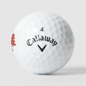 Farbenfrohe Weihnachtsbäume Personalisiert Callawa Golfball (Logo)