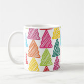 Farbenfrohe Weihnachtsbaumen Tasse (Links)