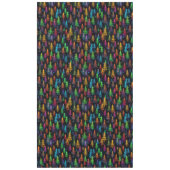 Farbenfrohe Weihnachtsbaumglühen im Dunkelwald Tischdecke (Vorderseite)