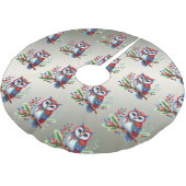 Farbenfrohe Weihnachtsbaumrock Polyester Weihnachtsbaumdecke (Schrägansicht)