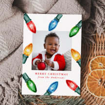 Farbenfrohe Weihnachtsbeleuchtung 3 Foto