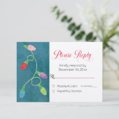 Farbenfrohe Weihnachtsbeleuchtung bei Blue Wedding (Stehend Vorderseite)