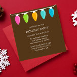 Farbenfrohe Weihnachtsbeleuchtung Einladung<br><div class="desc">Weihnachten Party Einladungen.</div>