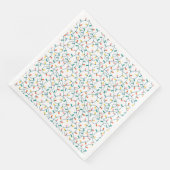 Farbenfrohe Weihnachtsbeleuchtung Muster Festliche Serviette (Ecke)