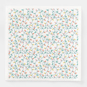 Farbenfrohe Weihnachtsbeleuchtung Muster Festliche Serviette (Vorderseite)