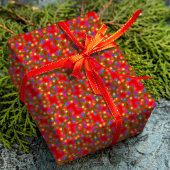 Farbenfrohe Weihnachtsbeleuchtung Niedlich Spaß Mo Geschenkpapier