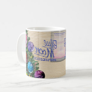 Farbenfrohe Weihnachtsbüros-Tasse - Doppelseitig Kaffeetasse