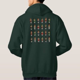 Farbenfrohe Weihnachtscreme-Spielzeugsoldaten Hoodie