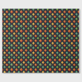 Farbenfrohe Weihnachtsdekoration Geschenkpapier (Flach)