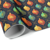 Farbenfrohe Weihnachtsdekoration Geschenkpapier (Rolleneckpunkt)