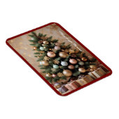 "Farbenfrohe Weihnachtsdekoration" Magnet (Rechte Seite)