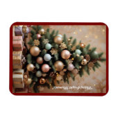 "Farbenfrohe Weihnachtsdekoration" Magnet (Horizontal)
