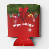 Farbenfrohe Weihnachtsdekorationen Dosenkühler (Rückseite)