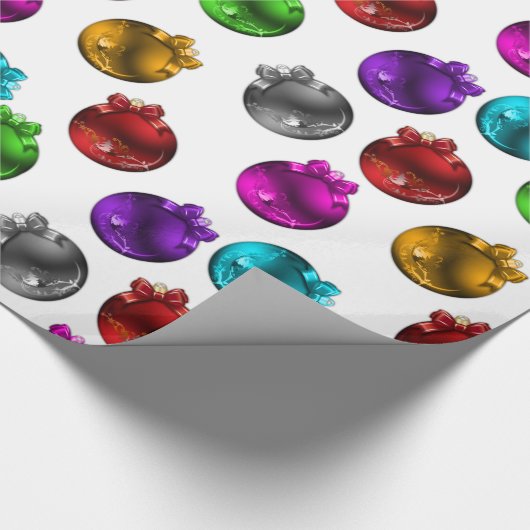 Farbenfrohe Weihnachtsdekorationen Geschenkpapier (Ecke)