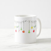 Farbenfrohe Weihnachtsdekorationen Kaffeetasse (VorderseiteRechts)