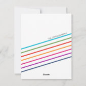 Farbenfrohe Weihnachtsfamilie - Foto Feiertagskarte (Rückseite)