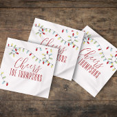 Farbenfrohe Weihnachtsfeier Chef Custom Serviette