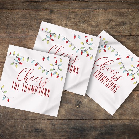Farbenfrohe Weihnachtsfeier Chef Custom Serviette