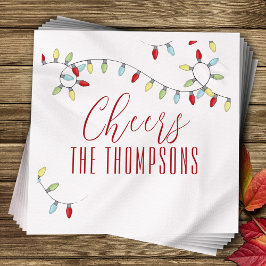 Farbenfrohe Weihnachtsfeier Chef Custom Serviette