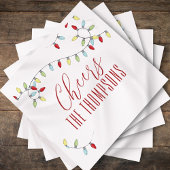 Farbenfrohe Weihnachtsfeier Chef Custom Serviette