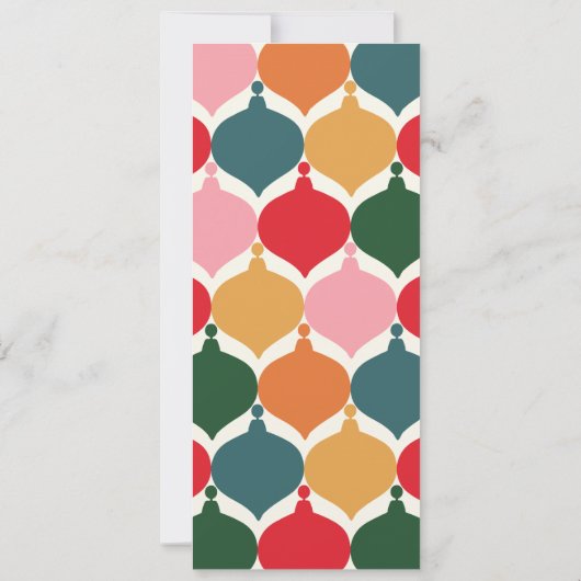 farbenfrohe Weihnachtsfeier Einladung (Rückseite)