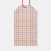 Farbenfrohe Weihnachtsfeier Geschenkanhänger (Rückseite)