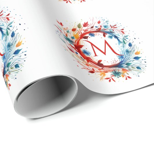 Farbenfrohe Weihnachtsfeier Geschenkpapier (Rolleneckpunkt)